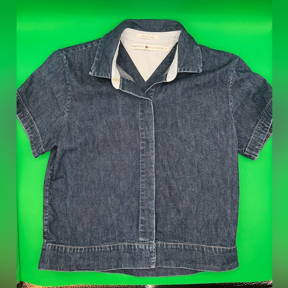 Vintage Tommy Hilfiger Denim Blouse size 4